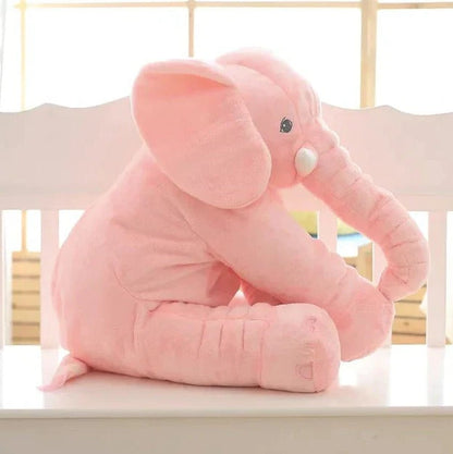 Elskværdig Baby Elefant Krammepude – Blød Krammeven til Børn Pillows Tech Butik Lyserød