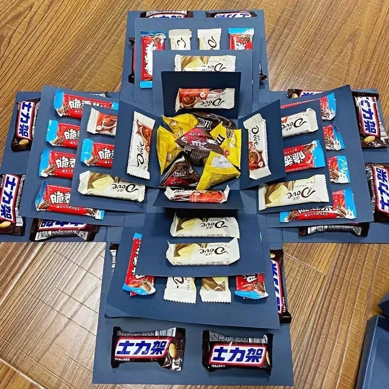 Overraskelses Eksplosions Gaveæske Sæt – Kreativ Overraskelse i Hvert Lag Gift Boxes & Tins Tech Butik