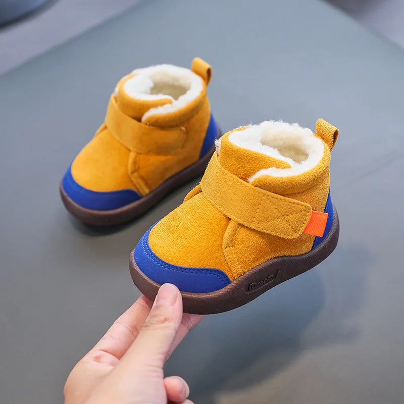 Varme Børne-Vinterstøvler – Komfortable & Skridsikre Vinterstøvler til Små Fødder Baby & Toddler Shoes Tech Butik Gul 15 (6-12 Måneder)