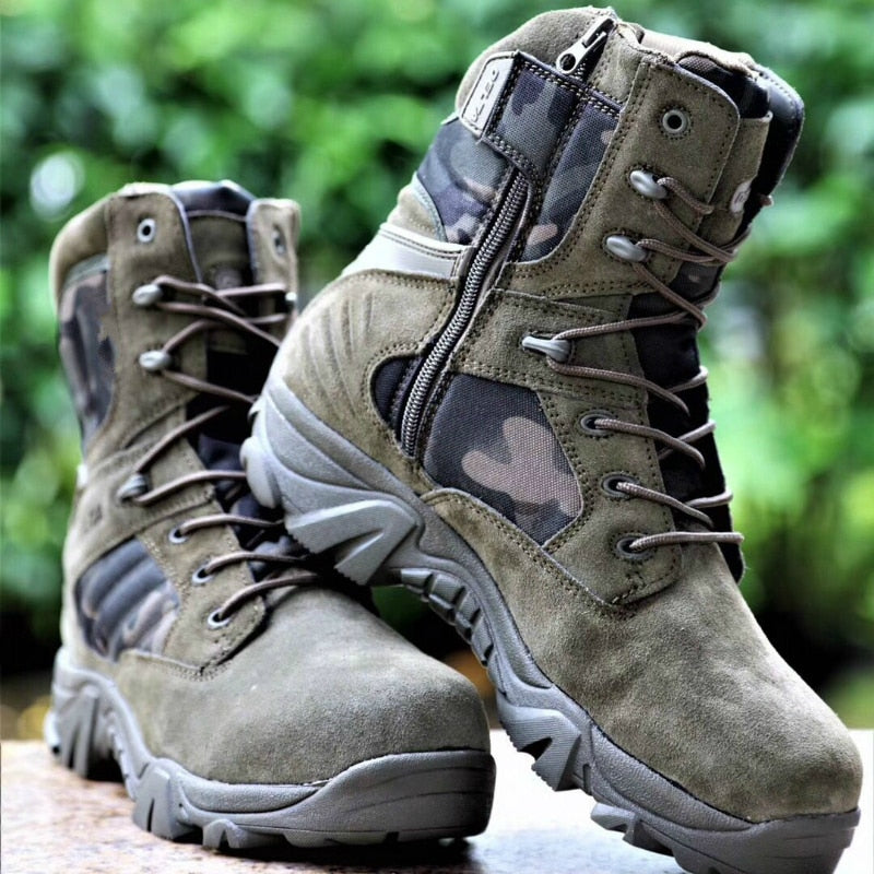 Taktiske Militærstøvler til Mænd – Bygget til Barskt Terræn og Lange Ture Men Boots Tech Butik Grøn 37