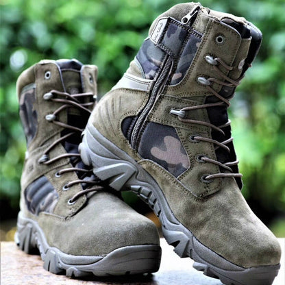 Taktiske Militærstøvler til Mænd – Bygget til Barskt Terræn og Lange Ture Men Boots Tech Butik Grøn 37