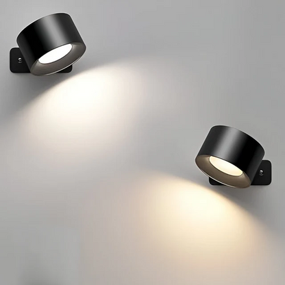 360° Væglampe Trådløs & Genopladelig Belysning Overalt Belysning Tech Butik Sort