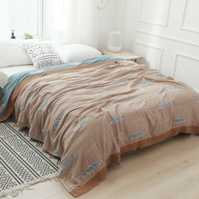 Premium Bomuldstæppe – Elegant Komfort til Enhver Bolig