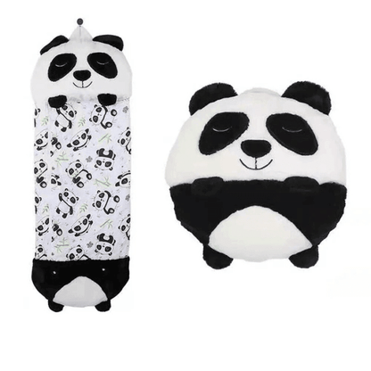 2-i-1 Sovepose & Plysdyr – Komfort Møder Leg Tech Butik Panda S (135x50cm)