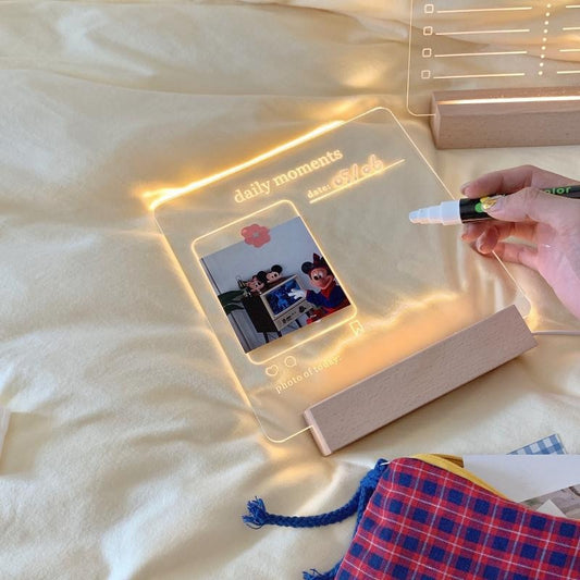 Akryl Besked- & Notetavle – Elegant Design til Nem Beskedhåndtering Desk Accessories Tech Butik Daglige Øjeblikke