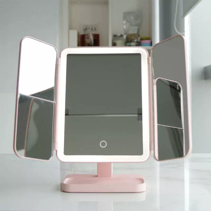 LED Makeup Spejl – Tre Lysindstillinger for Perfekt Skønhedspræcision Mirror Tech Butik