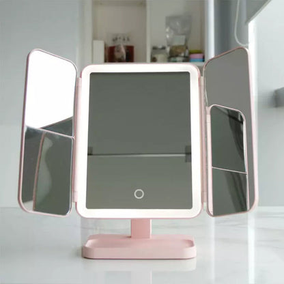 LED Makeup Spejl – Tre Lysindstillinger for Perfekt Skønhedspræcision Mirror Tech Butik
