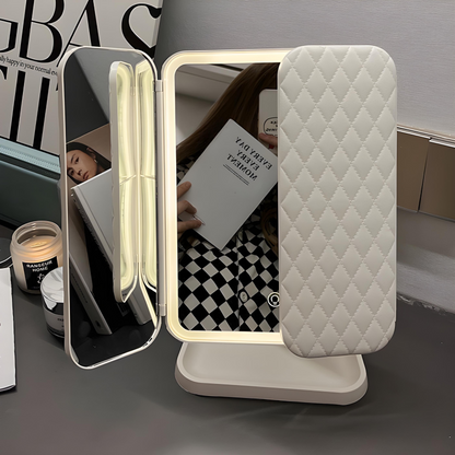 LED Makeup Spejl – Tre Lysindstillinger for Perfekt Skønhedspræcision Mirror Tech Butik Hvid