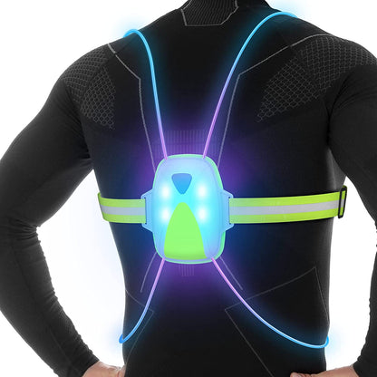 LED-vest til Løb og Udendørs Brug – Synlig, Justerbar og Sikker Tech Butik