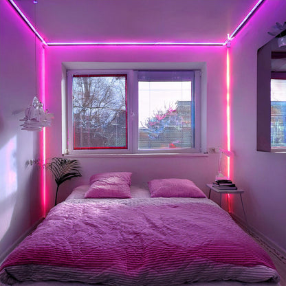 Smart LED-lysskinne – Fjernbetjent, Multifarvet Glød til Enhver Plads Lighting Tech Butik