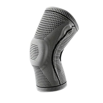 Stabiliserende knæbind – Støttende beskyttelse til skadesgenoptræning og aktiv bevægelse Knee Brace Tech Butik Lysegrå M