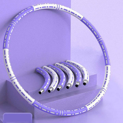 Hulahopring med Metalkerner – Sjov, Fitness & Helkropstræning Hula Hoop Tech Butik Lilla-hvid