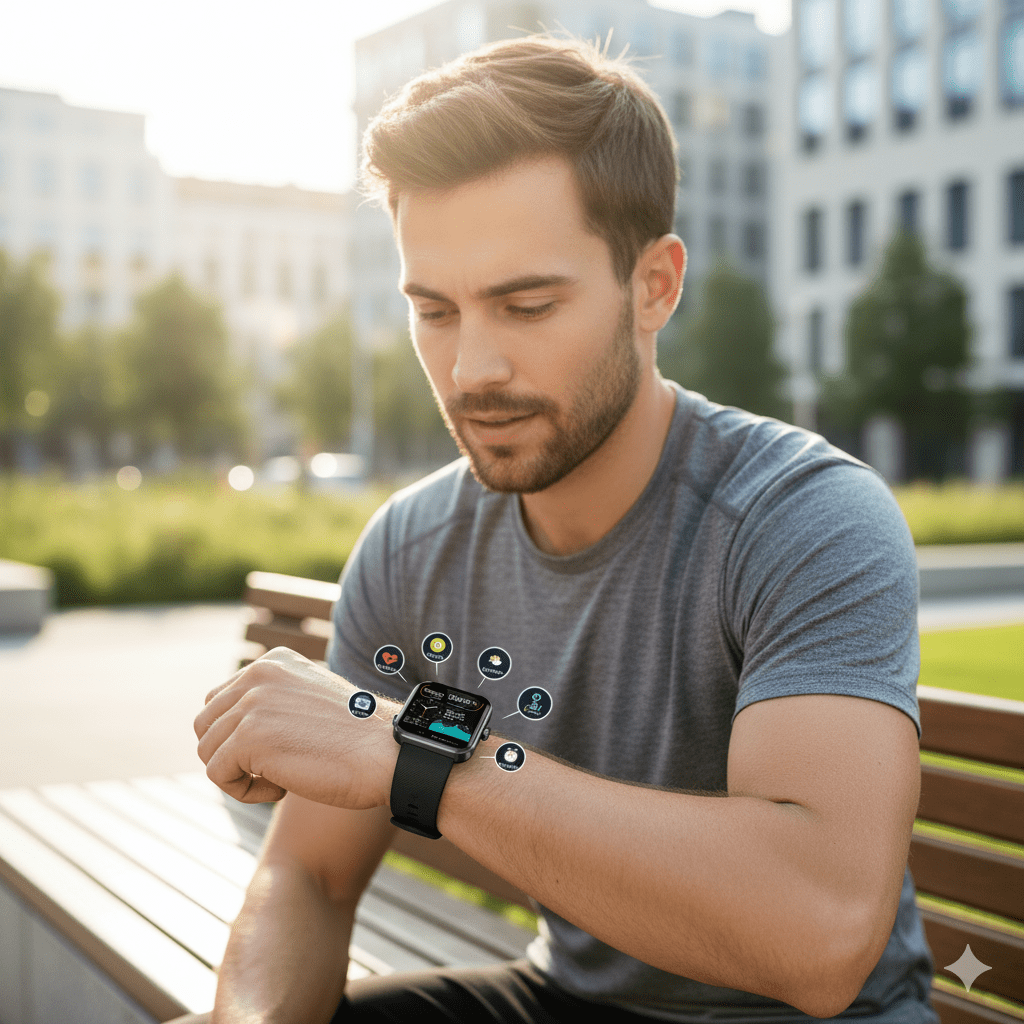 Luksus Smartwatch – Ikke-Invasiv Blodsukker- & Sundhedsovervågning Smartwatches Tech Butik