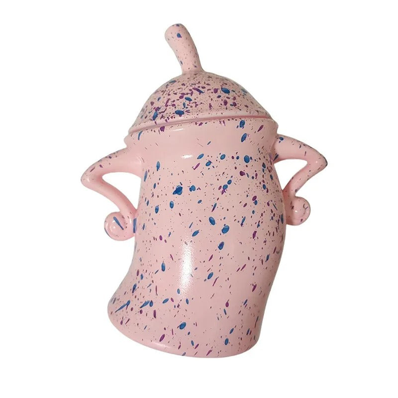 Tekande med Attitude – Halloween Dekorationskrus til Uhyggelig Sæsonstemning Decoraties Tech Butik Lyserød