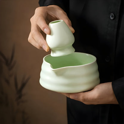 Ægte Keramisk Matcha Tesæt – Tidløse Essentials til Teseremonien Kitchen Accessories Tech Butik
