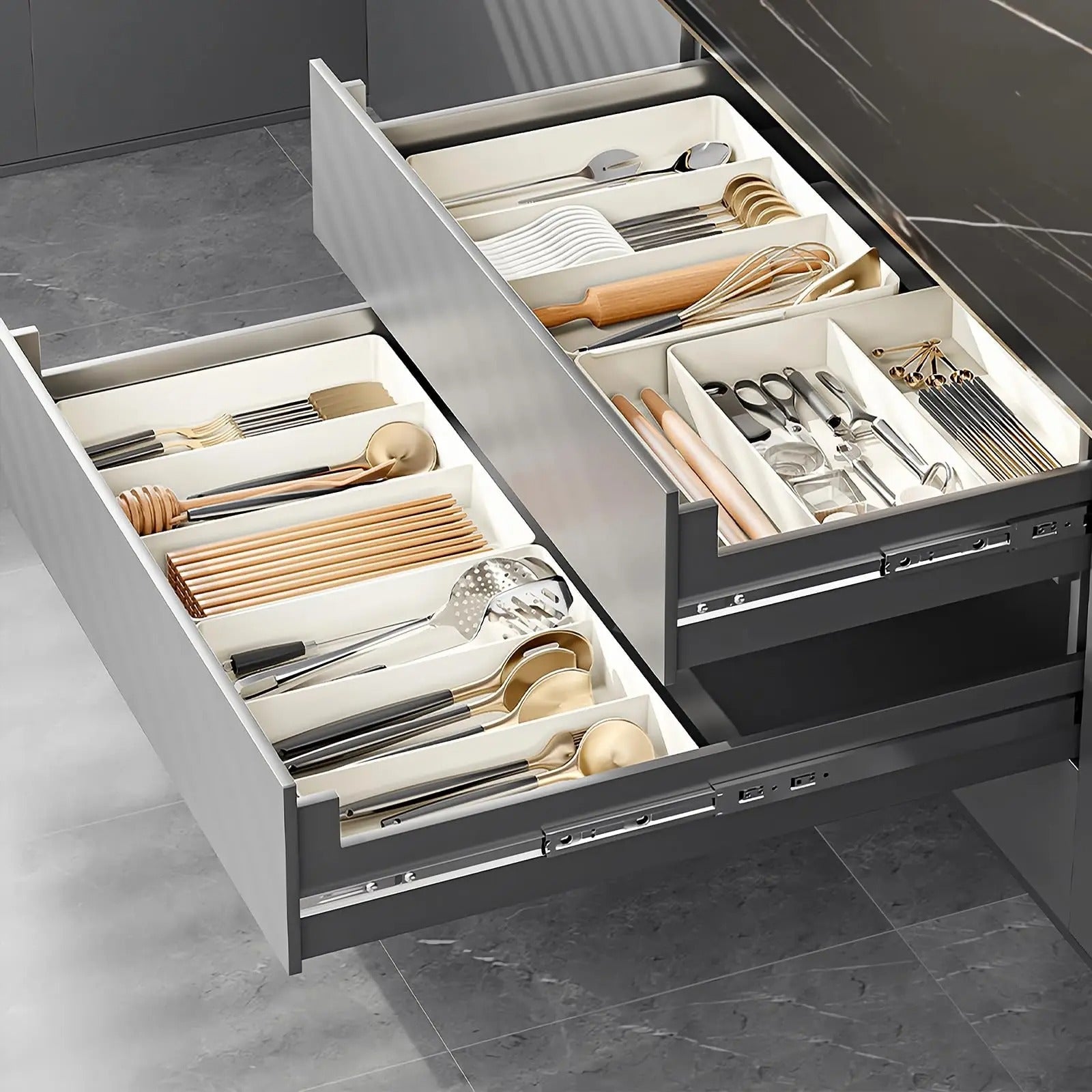 Justerbar Skuffeindeler – Fleksibel, Praktisk og Organiserende Hele Dagen Storage & Organization Tech Butik