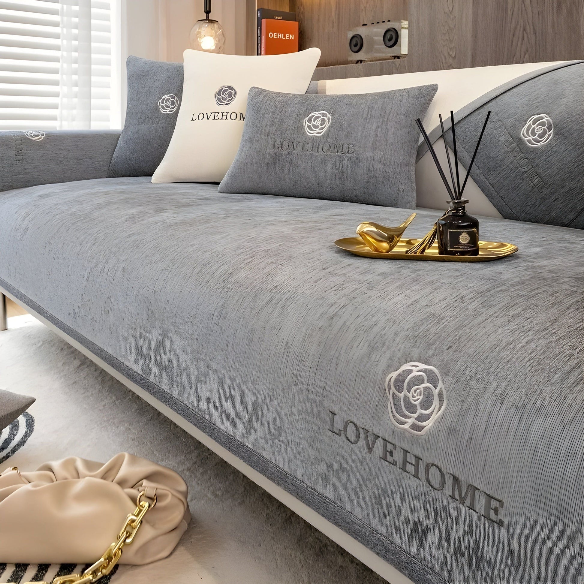 Moderne Skridsikker Sofabetræk – Anti-Skrid Beskyttelse & Elegant Pasform Sofa Covers Tech Butik