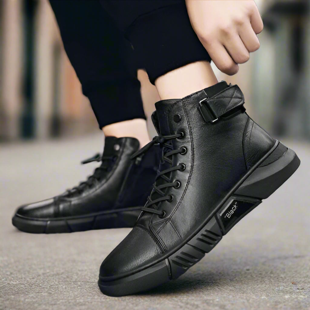 Herre Sneakerstøvler til Efteråret – Komfortable Høje Casual Sko Men Shoes Tech Butik