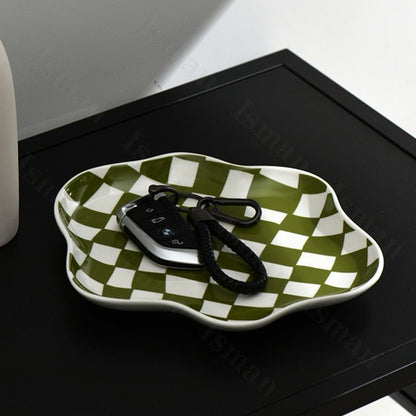 Nordisk Keramisk Opbevaringsbakke – Moderne Slankt Design til Skakelskere Storage & Organization Tech Butik