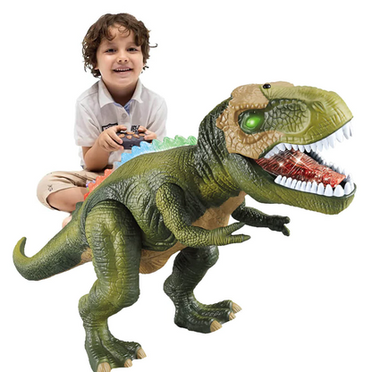 Fjernstyret Gående Dinosaur Legetøj – Realistisk Brølende Action Remote Control Robots Tech Butik Grøn 46 cm × 23 cm × 18 cm