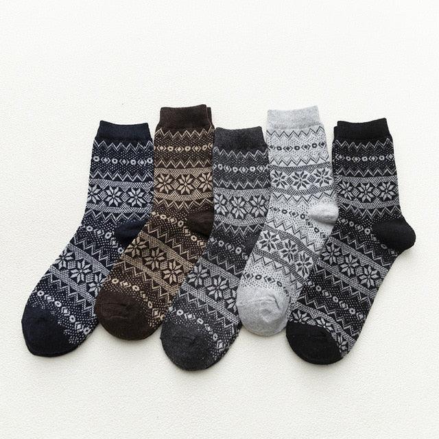 Skandinaviske Uldblandede Vinterstrømper Winter Socks Tech Butik Bergen (5 Par) 35-38