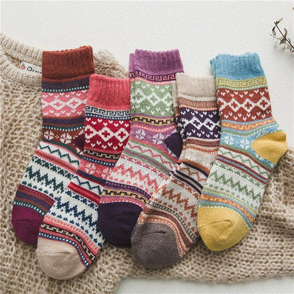 Skandinaviske Uldblandede Vinterstrømper Winter Socks Tech Butik Halden (5 Par) 35-38