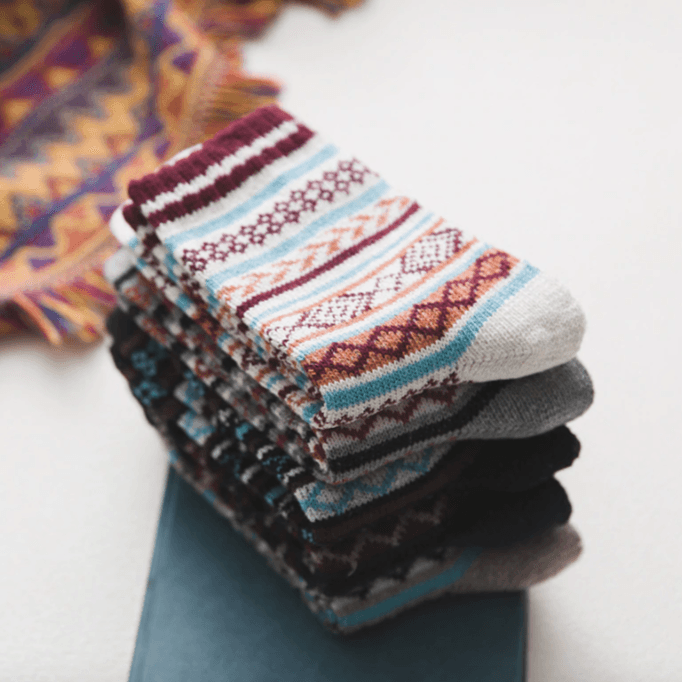 Skandinaviske Uldblandede Vinterstrømper Winter Socks Tech Butik