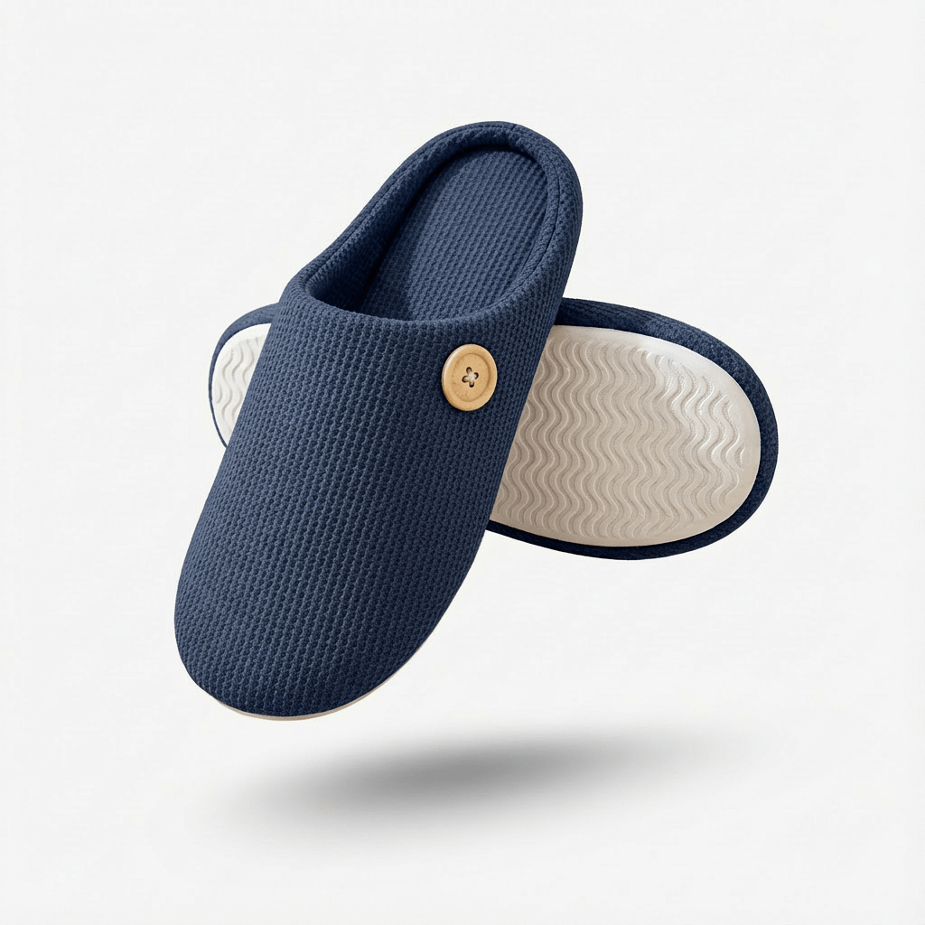 Tøfler – Skridsikre Ortopædiske Tøfler med Komfort og Støtte Slippers Tech Butik Blå Nat 36-37