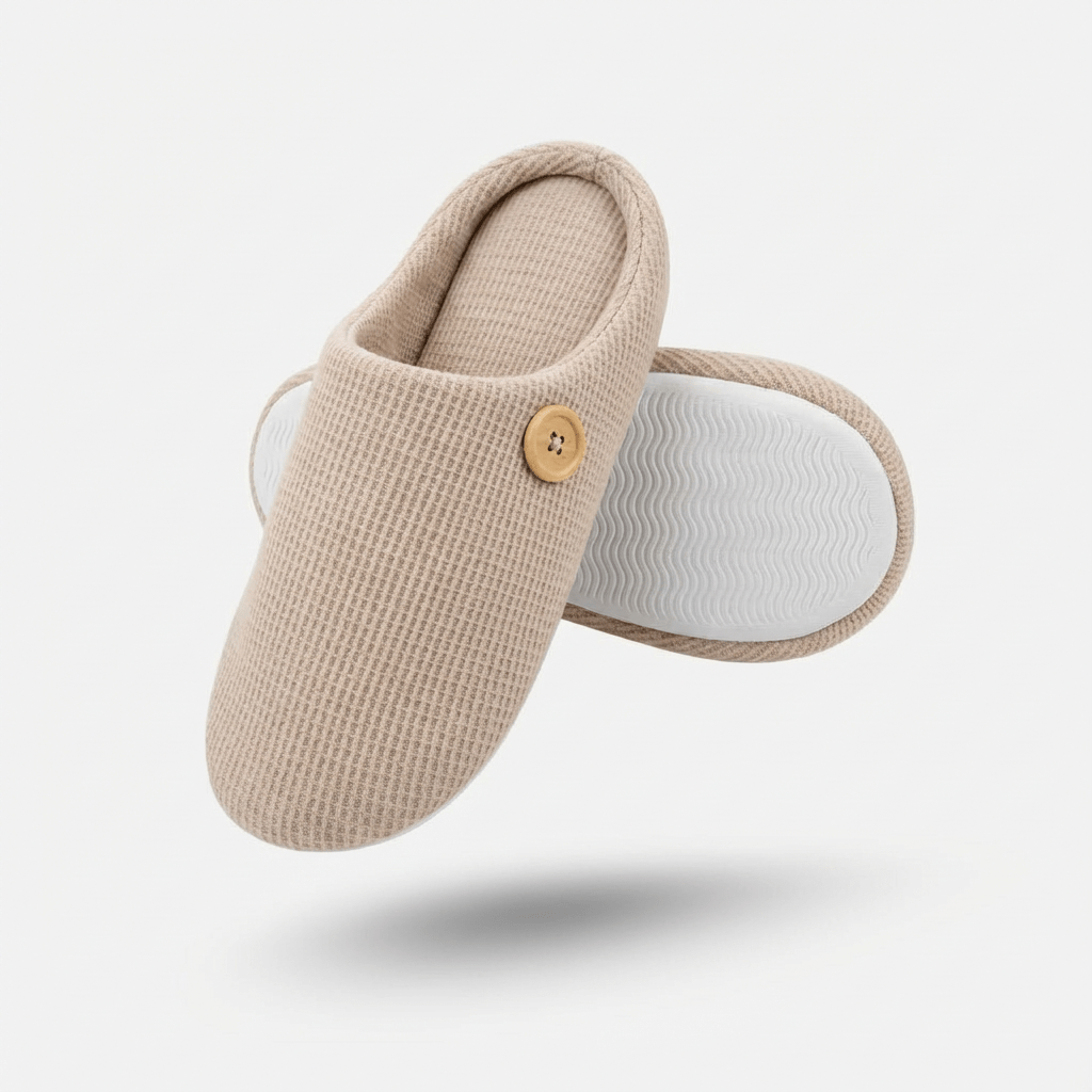 Tøfler – Skridsikre Ortopædiske Tøfler med Komfort og Støtte Slippers Tech Butik Beige 36-37
