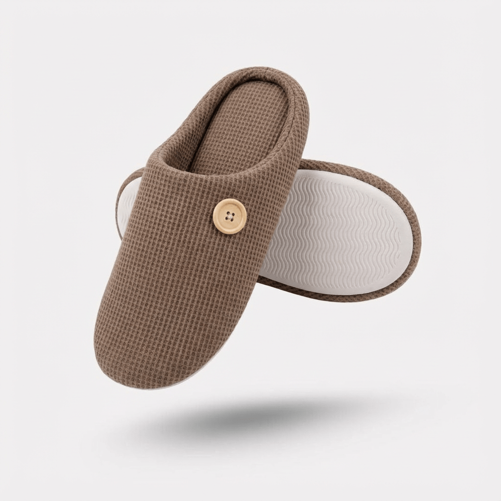 Tøfler – Skridsikre Ortopædiske Tøfler med Komfort og Støtte Slippers Tech Butik Brun 36-37