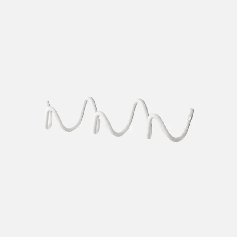 Minimalistisk Metal Vægkrog – Stilren og Funktionel Vægkrog Tech Butik Hvid 29cm × 7.5cm