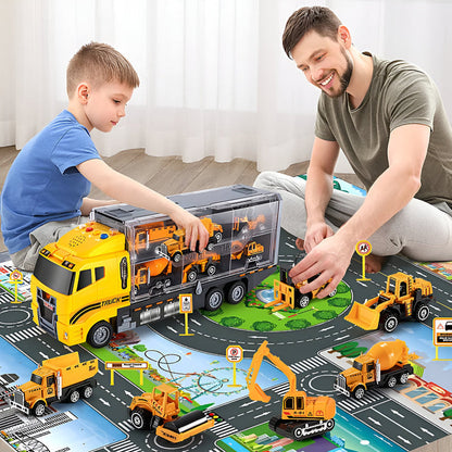 Interaktivt Byggesæt til Børn – Læringslegetøj med Køretøjer og Værktøj Construction Set Toys Tech Butik
