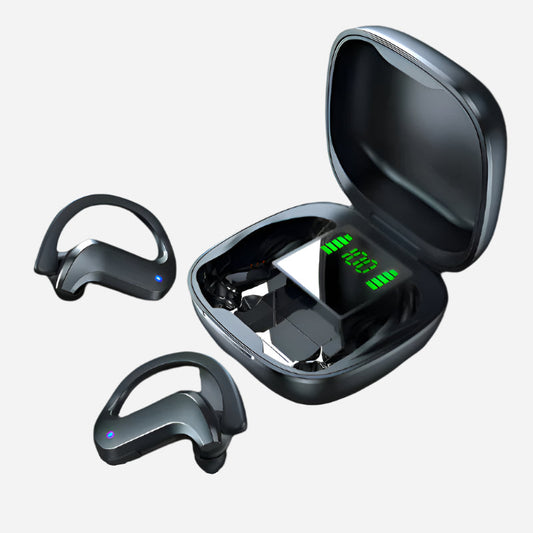 Trådløse Sportshovedtelefoner – Svedresistente og perfekte til træning Headphones Tech Butik Sort