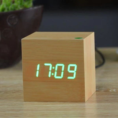 Cube Digital Bordur – Minimalistisk Design Møder Præcis Tidsvisning Tech Butik Gul-grøn