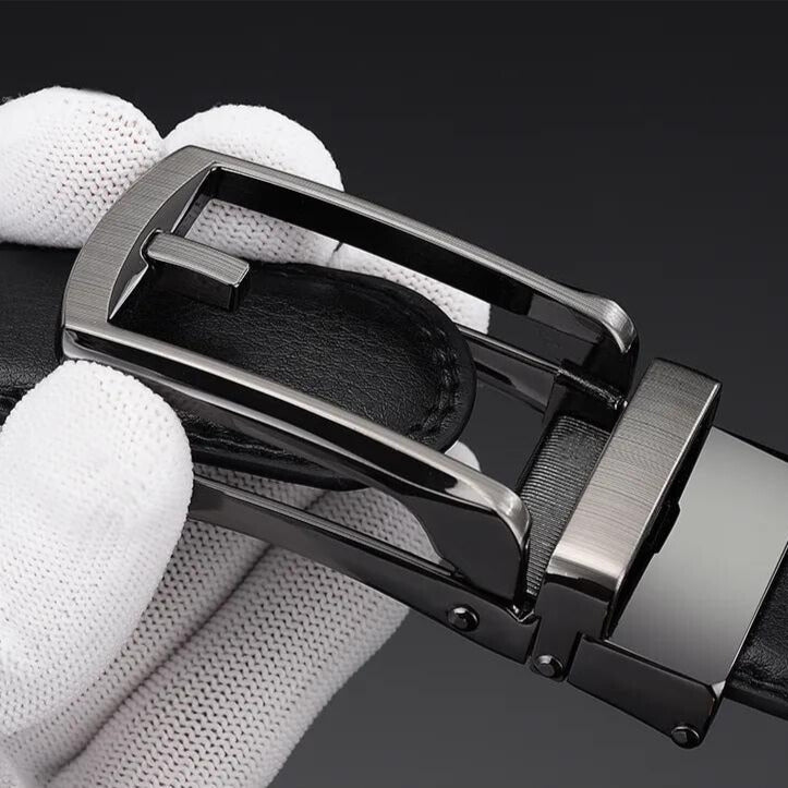 Herre Justerbart Læderbælte – Luksuriøs Pasform Uden Huller Men's Belt Tech Butik