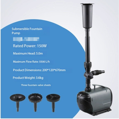 Alsidig Havefontæne Pumpe – Støjsvag Drift og Stemningsfulde Vandfunktioner Elektrisk pumpe Tech Butik