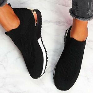 Casual Fleksible Slip-on Sneakers – Strækbar Pasform & åndbart Design Shoes Tech Butik
