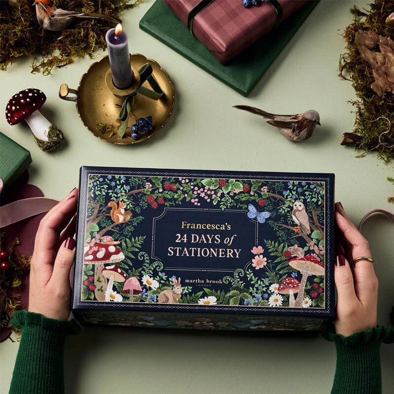 24-dages julekalender med skriveartikler – fortryllende vinter skov design Advent Calendars Tech Butik