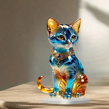 Dekorativ Katte Skulptur – Klassisk og Elegant i Resin Decoration Tech Butik Kongelig Juvel