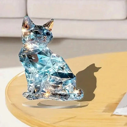 Dekorativ Katte Skulptur – Klassisk og Elegant i Resin Decoration Tech Butik
