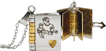 Åbningsbar Bog Halskæde – Charmerende Litterært Smykke med Skjult Overraskelse Necklace Tech Butik