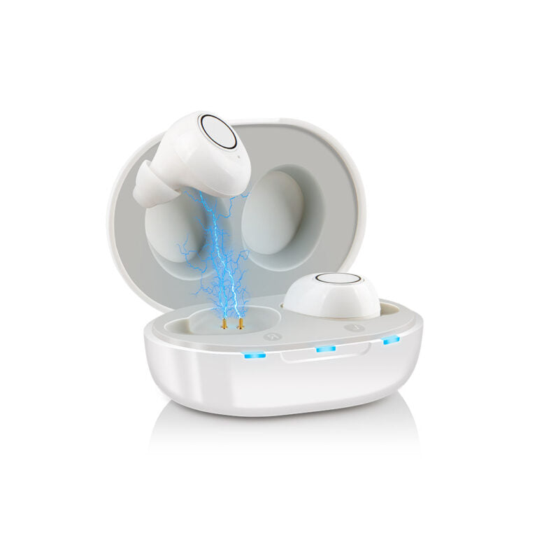 Diskrete Bluetooth Ørepropper – Genopladelige Høreapparater med App-styring og Komfortabel Lyd Gadgets Tech Butik