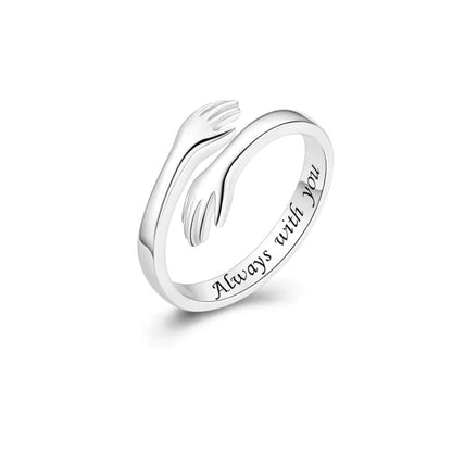 Klemring – Justerbar Ring med Symbolsk Design og Følelsesmæssig Betydning sandsberg20260627 Tech Butik Altid ved din side (Sølv)