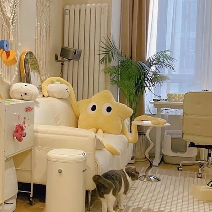 Kæmpe Blød Stjerne Pude – Blød og Krammevenlig Dekorationspude til Hyggelige Rum Pillow Tech Butik