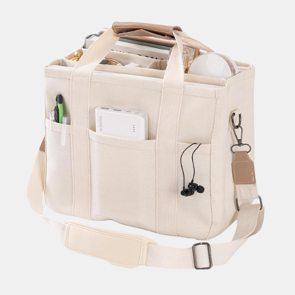 Elegant Tote Taske – Stilfuld og Rummelig Taske til Hverdagens Behov Bags Tech Butik Beige