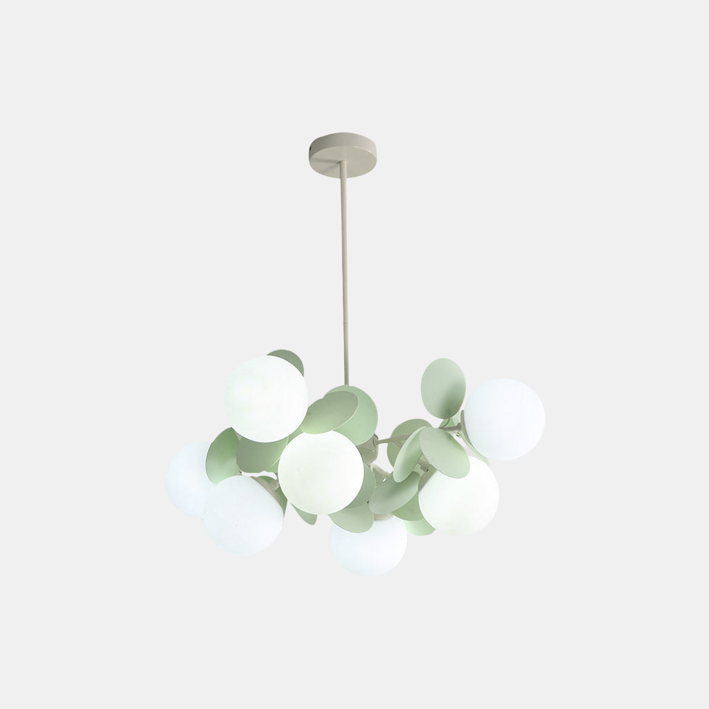 Moderne Kunstnerisk Opal Lysekrone Pendellampe – Forvandl Dit Rum til et Nutidigt Kunstunivers Chandeliers Tech Butik Grøn 8 Lys: Shade Dia60cm*H26.5cm/Dia23.62" x H10.43"