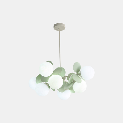 Moderne Kunstnerisk Opal Lysekrone Pendellampe – Forvandl Dit Rum til et Nutidigt Kunstunivers Chandeliers Tech Butik Grøn 8 Lys: Shade Dia60cm*H26.5cm/Dia23.62" x H10.43"