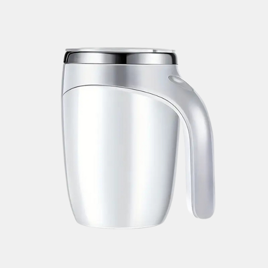 Automatisk Magnetisk Rørende Kaffekrus – Praktisk Selvmiksende Drikkebeholder Kitchen Gadgets Tech Butik Hvid/sølv