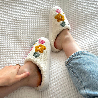Dame Blomster hjemmesko - Hygge Slip-On Blomsterkomfort til Glade Fødder Slippers Tech Butik