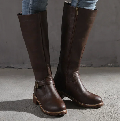 Stilfulde Dame Støvler – Trendy Stil med Komfort Hele Dagen Women's Boots Tech Butik Mørkebrun 35